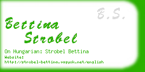 bettina strobel business card